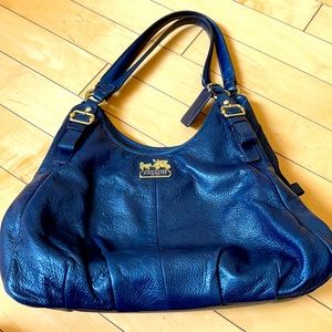 Navy coach bag